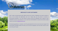 Desktop Screenshot of onmaterials.com